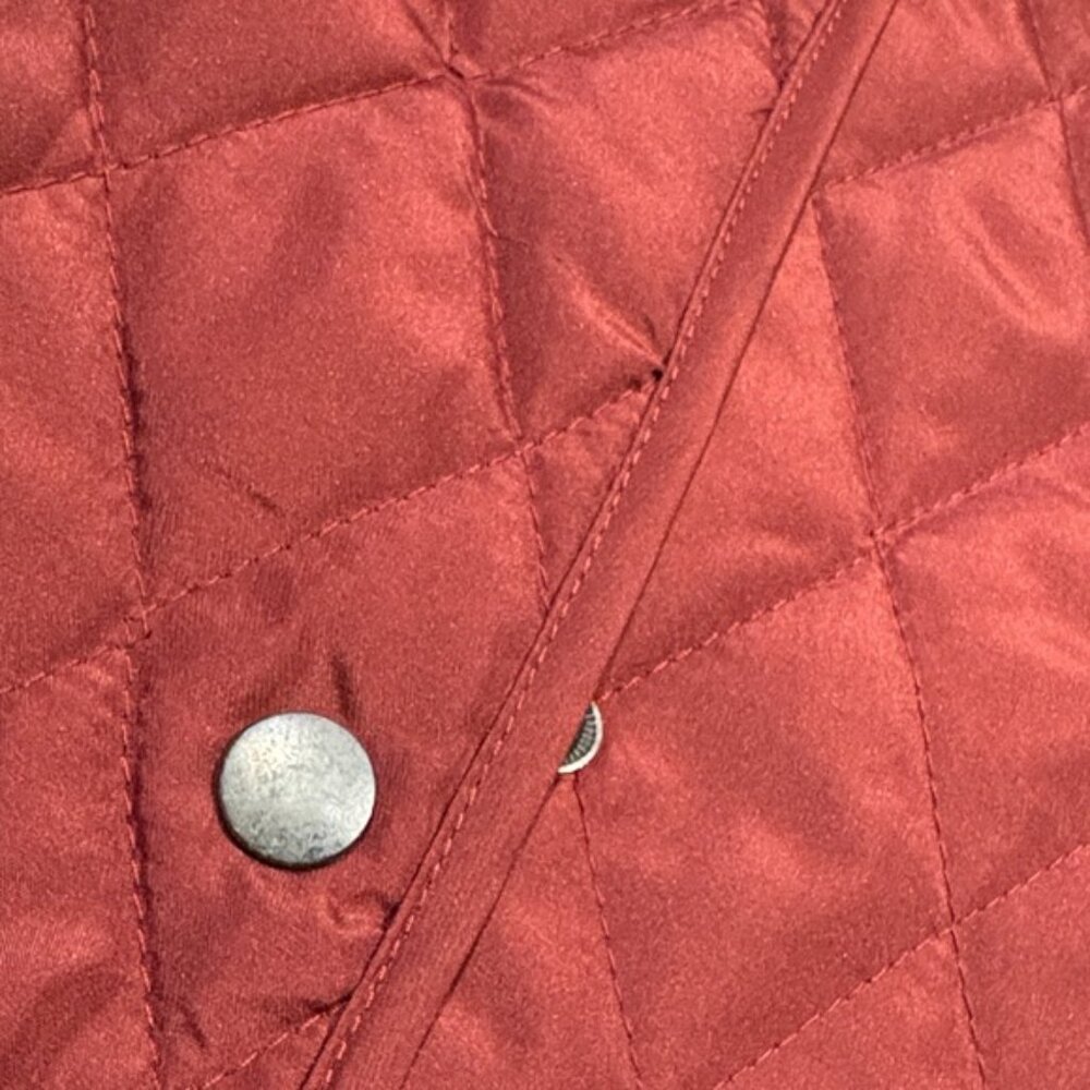 Three Hearts Quilted lightweight Jacket in Deep warm Red 1X - Picture 11 of 12